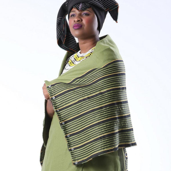 Bhayi shawls Xhosa blankets with braiding and beading in umbhaco