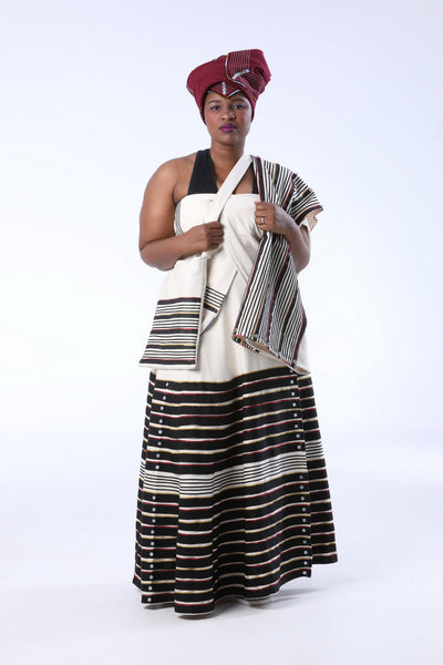 isiXhosa uMbhaco set of clothing for women African styles. The