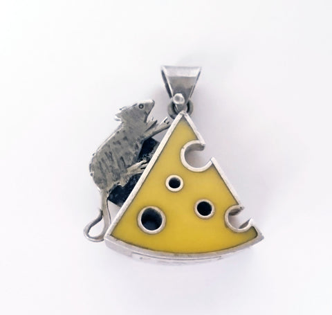 Cheese Mouse Pendant