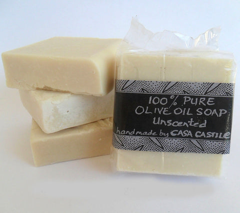 Unscented Olive Oil Soap Bar, Casa Castile, Soap- The Wild Coast Trading Company