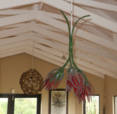 Protea wire craft lampshade