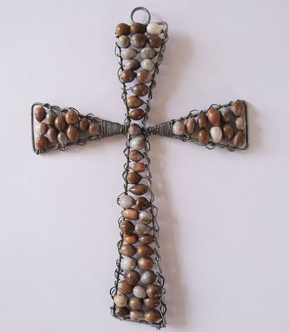 Crosses - African Beaded Wire Sculptures, Clever Wire, Crosses- The Wild Coast Trading Company