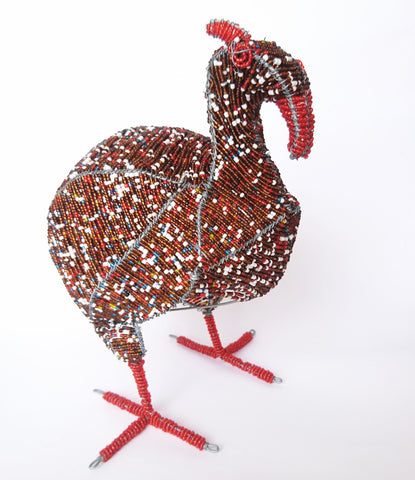 Wire Craft Guinea Fowl, Howard Ntaka, Wire Animal Sculptures- The Wild Coast Trading Company