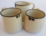 Black & White Ceramic Cups, John Steele, Cups- The Wild Coast Trading Company