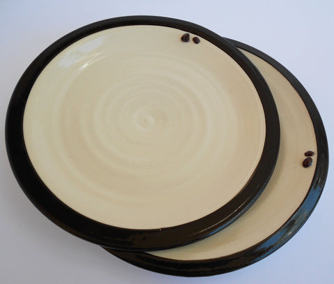 Black & White Ceramic Plates, John Steele, Plates- The Wild Coast Trading Company