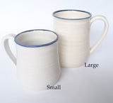 Blue & White Ceramic Coffee Mugs, John Steele, Mugs- The Wild Coast Trading Company