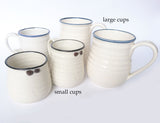 Blue & White Ceramic Coffee Mugs