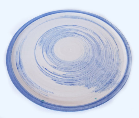 Blue Cobalt Round Ceramic Platter