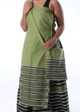 Xhosa Umbhaco Ncebtha Apron with Two Tone Braiding