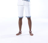 Mens Umbhaco Shorts with Shweshwe Highlights