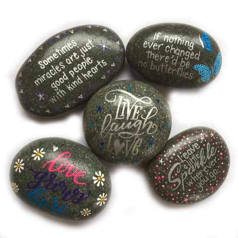 Medium Hand Painted Stones