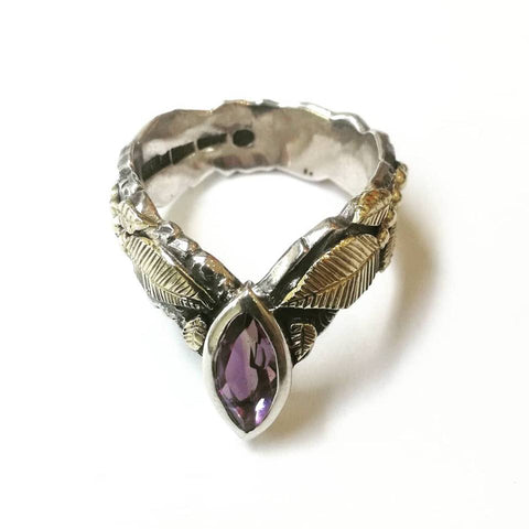 Secret Garden Range – Amethyst & Sterling Silver Ring