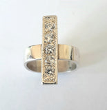 Slide Cubic Zirconia Ring