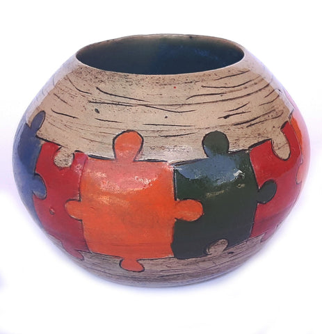 Puzzle Ceramic Pot