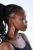 The Noxolo Triangle Beaded Earrings