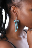 The Noxolo Triangle Beaded Earrings
